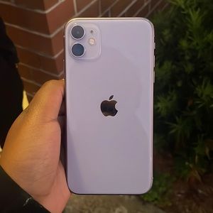 Used Purple iphone 11. 64GB. barely any scratches.